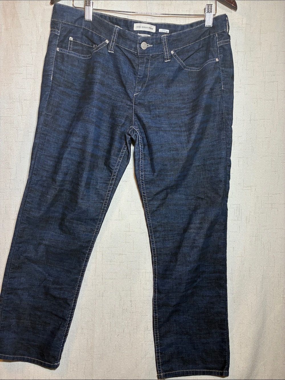 Isabel Marant Women corduroy straight Jeans in Dark Blue